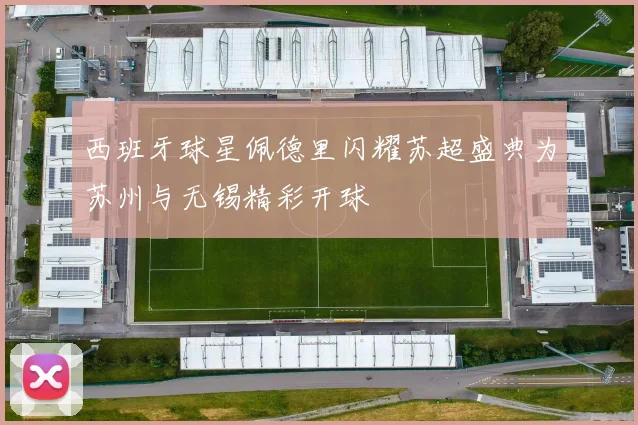 西班牙球星佩德里闪耀苏超盛典为苏州与无锡精彩开球