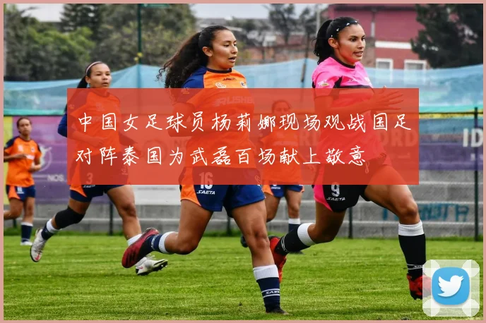 中国女足球员杨莉娜现场观战国足对阵泰国为武磊百场献上敬意